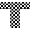 Checkerboard T Letter