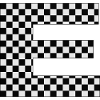 E Letter Checkerboard Pattern