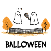 Ghost Tennis Game BALLOWEEN Halloween Ghost