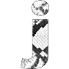 Snake pattern letter j