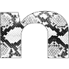 Snake pattern letter n