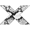 Snake Pattern Letter x