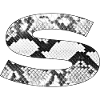 Snakeskin Pattern Letter s