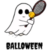 Halloween Tennis Ghost BALLOWEEN Little Ghost