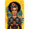 african girl female portrait t-shirt