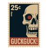 Skull Stamp Look Look Hello