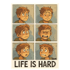 Expressive Childhood Emotions Illustration