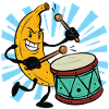Banana Drummer Popping Drum