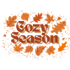 Autumnal Cozy Season Motif Design