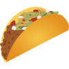 Vibrant Taco Pattern Print