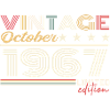 October 1967 Retro Birthday 1967 October 1967