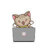 Entzückende Katzenarbeit Motivation Design