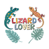 Buntes Eidechsen-Liebhaber-Reptilien-Design