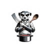 Herdmännchen kochen lustiger Koch Herdmännchen