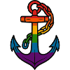 Rainbow Anchor with Gradient