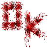 Blodig OK Typografi Samtykke Halloween Kostume