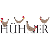 Lustiger Hühnergruß auf Keksdesign