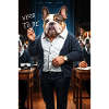 English Bulldog Humanoid Professor