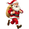 Santa Claus running