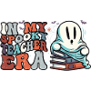 Spooky Teacher Ghost with Books