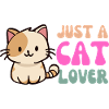 Whimsical Cat Lover T-Shirt Design