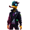 Cyber Pato Duck Digital Design