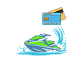 Funny Jetski Credit Card Habit 