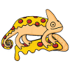 Funny-chameleon-iguana-pizza-motif