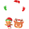 Werdende Mutter Weihnachten Gender Reveal
