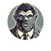 Horror-inspiriertes Gentleman-Maskendesign