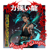 Mythical warrior with dragon accent