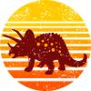 Dinosaur Sunset Motif