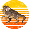 Dinosaur Sunset Design