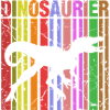 Dinosaurier Silhouette mit Farbdetails
