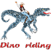 Dino Rider Adventurer Illustration