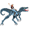 Adventurous Dinosaur Rider