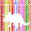 Dinosaurier Silhouette mit Farbdetails