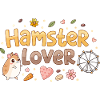 Hamsterliebhaber mit Blumenmustern