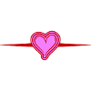 Hearts Symbol Line