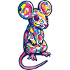 Maus Kunst Bunt Ratte