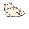 Cat motif with a confident saying