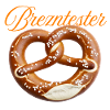 Pretzel heart design with lettering