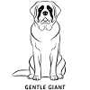 Motif Saint-Bernard Doux Géant