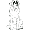 Minimalist St. Bernard motif