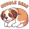 Schlafender Bernhardiner Welpe – Cuddle Bear