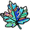 Ahorn Blatt Bunt Symbol