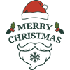 Merry Christmas Santa Hat Design | Christmas