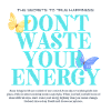 Motivierendes Energy Zitat Design