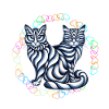 Retro Cats Cat 60s