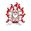 Artistic Mythical Fox in Japanese Style
